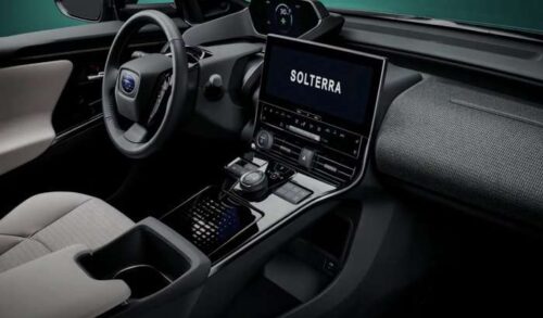 Subaru’s Solterra EV has a 220-mile range and 360-degree safety camera