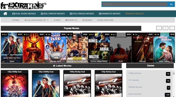 Extramovies Worldfree4u 2021: Download Bollywood, Hollywood Movies